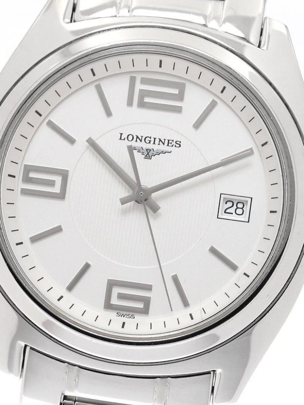 LONGINES Lungomare L3.632.4 Date Silver Dial Quartz Men's Watch